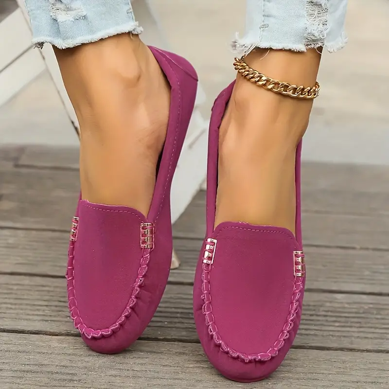 ⏰Last Day 70% OFF 🔥 Round Toe Flats Breathable Slip-on Hiking Shoes