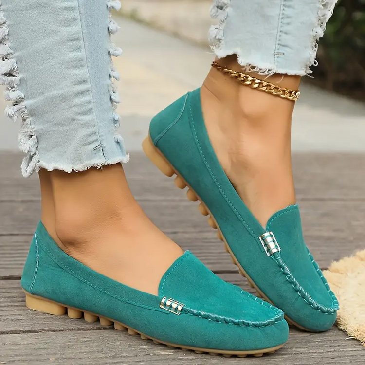 ⏰Last Day 70% OFF 🔥 Round Toe Flats Breathable Slip-on Hiking Shoes