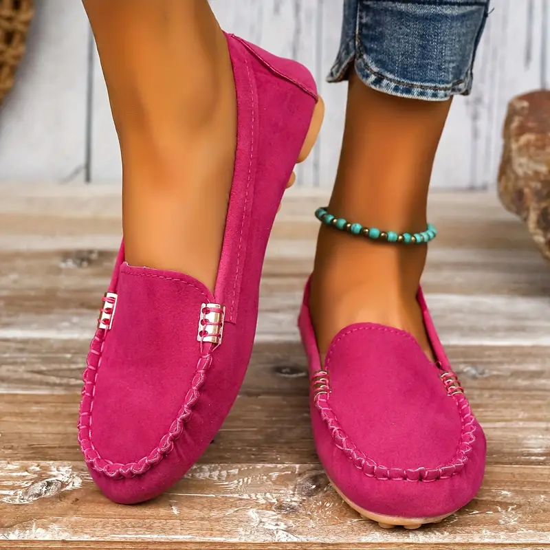 ⏰Last Day 70% OFF 🔥 Round Toe Flats Breathable Slip-on Hiking Shoes