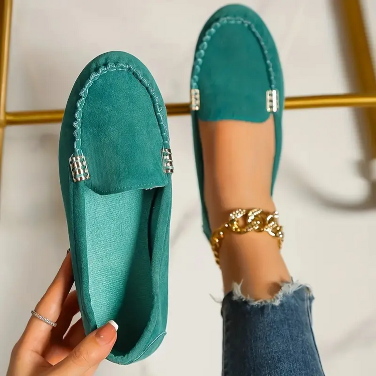 ⏰Last Day 70% OFF 🔥 Round Toe Flats Breathable Slip-on Hiking Shoes