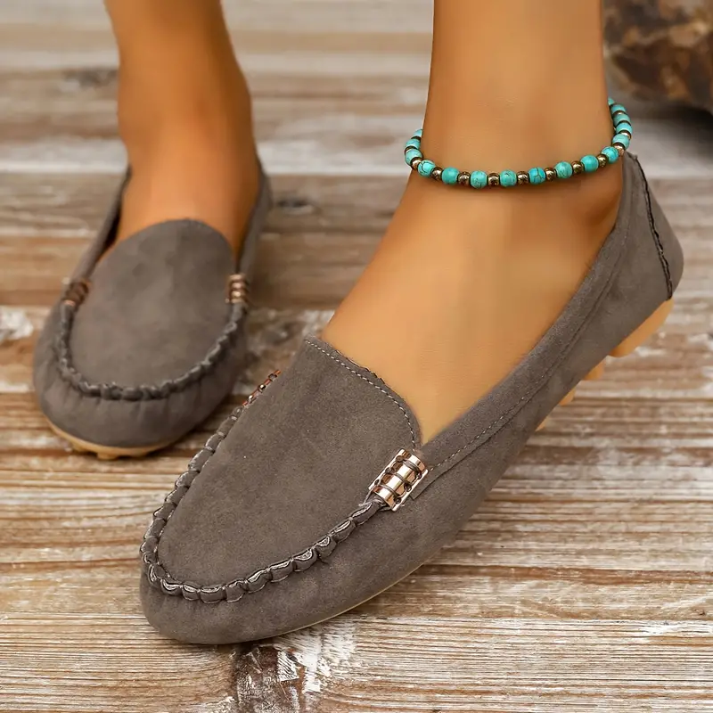 ⏰Last Day 70% OFF 🔥 Round Toe Flats Breathable Slip-on Hiking Shoes
