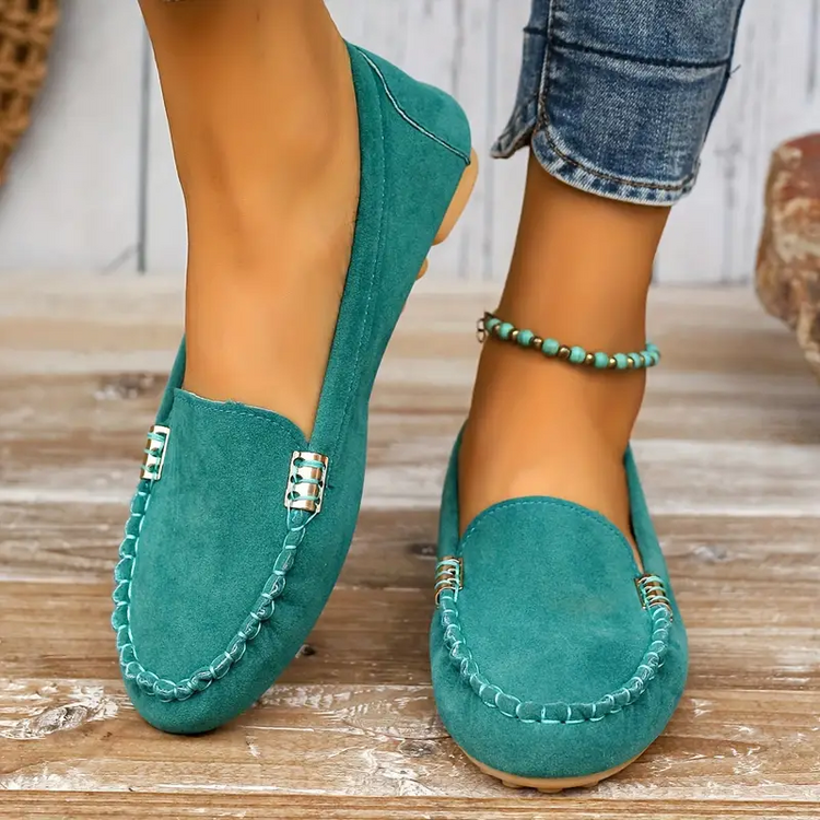 ⏰Last Day 70% OFF 🔥 Round Toe Flats Breathable Slip-on Hiking Shoes
