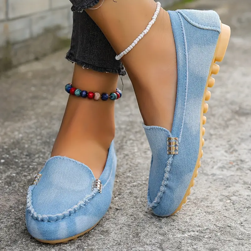 ⏰Last Day 70% OFF 🔥 Round Toe Flats Breathable Slip-on Hiking Shoes