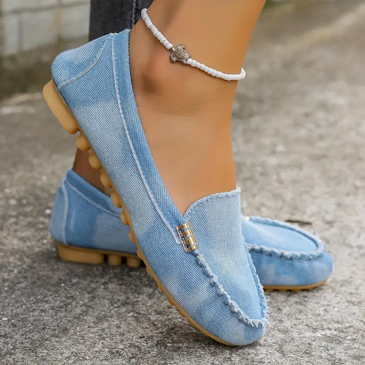⏰Last Day 70% OFF 🔥 Round Toe Flats Breathable Slip-on Hiking Shoes