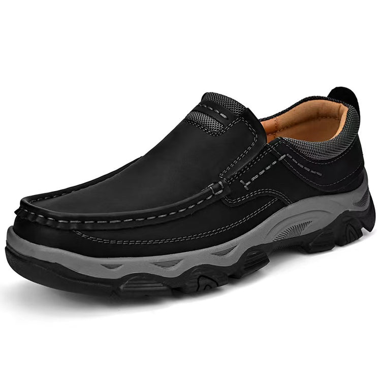 ⏰Last Day 70% OFF 🔥 TOPSFANO Men’s Outdoor stitched Slip On Full Grain Leather Casual Shoes