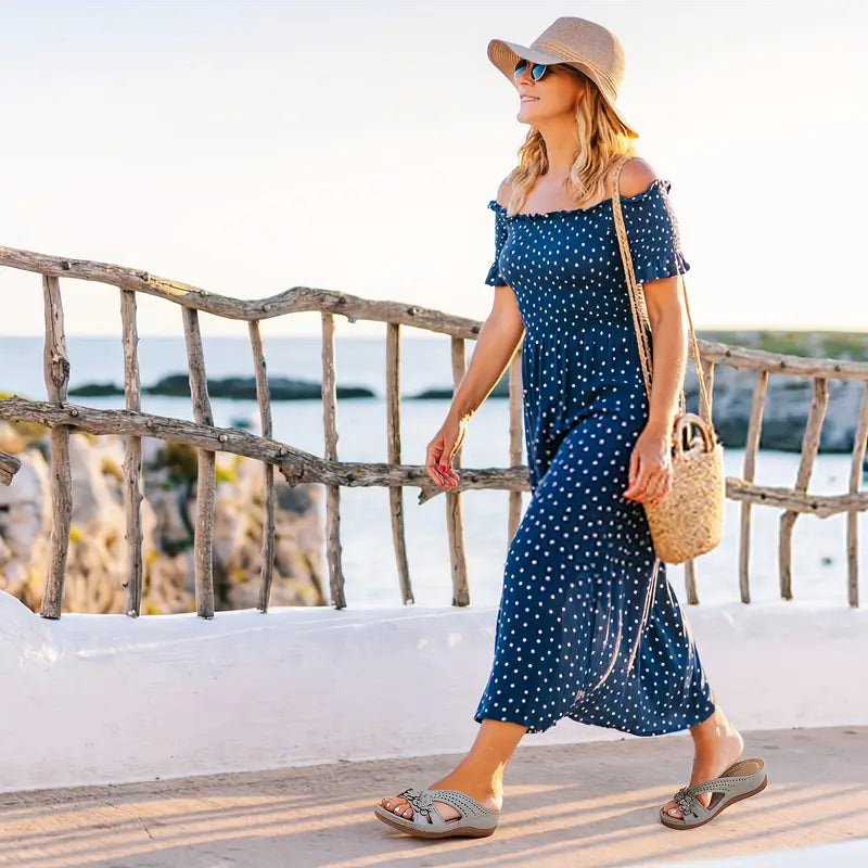 ⏰Last Day 70% OFF 🔥 Women's Floral Arch Support Sandals