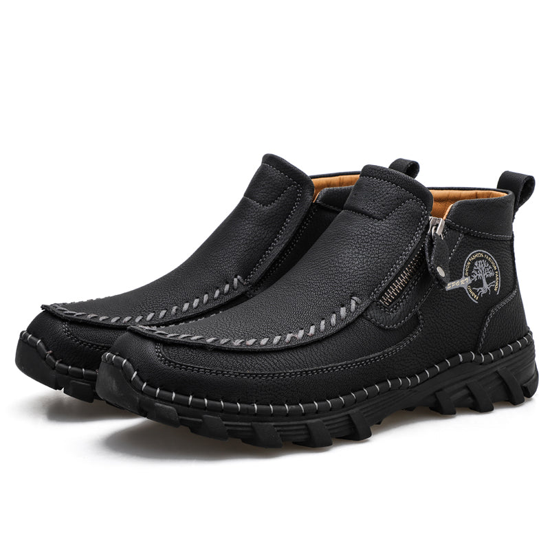 ⏰Last Day 70% OFF 🔥 TOPSFANO® Men's Vintage Leather Motorcycle Boots