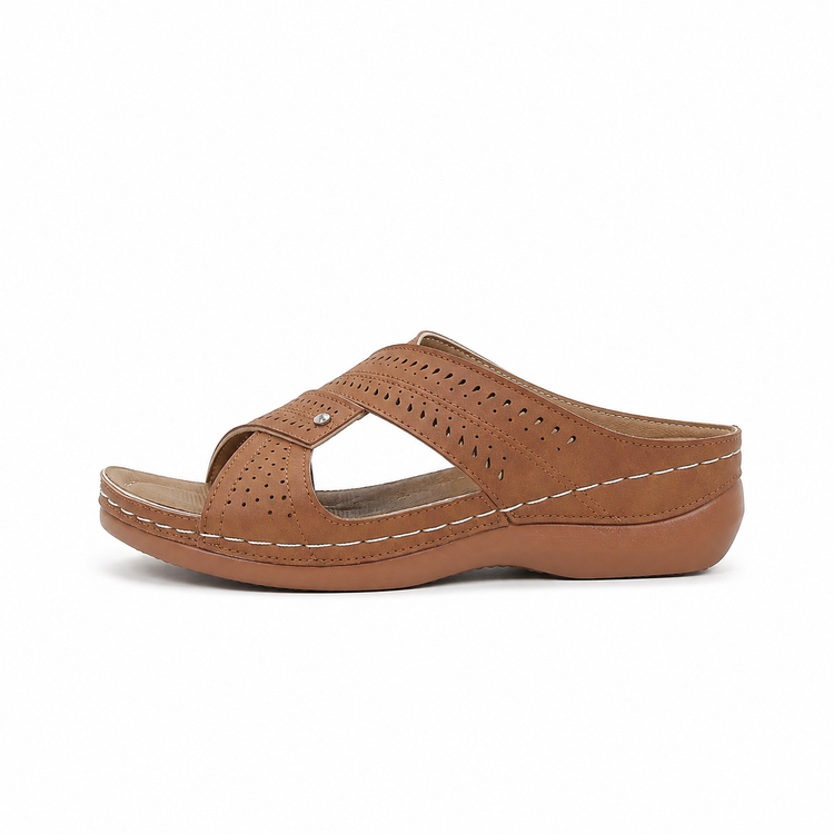 Women's Wedge Sandals – Comfortable Arch Support Slip-On Summer Shoes