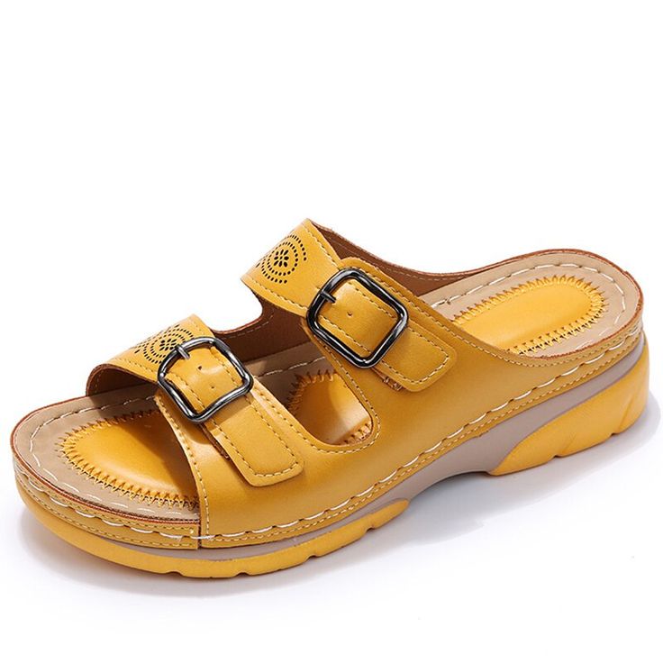 ⏰Last Day 70% OFF 🔥 Breathable Adjustable Ladies Leather Sandals