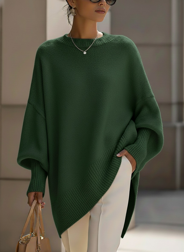 ⏰Last Day 70% OFF 🔥 Women's Cozy Loose Asymmetrical Hem Sweater