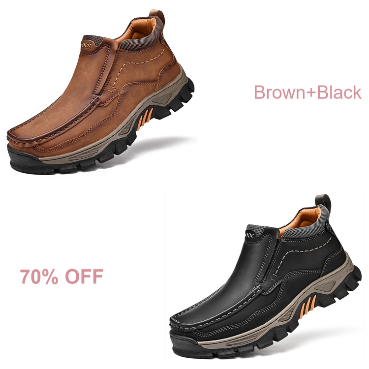 ⏰Last Day 70% OFF 🔥 TOPSFANO®Men's Genuine Leather Comfortable Walking Boots