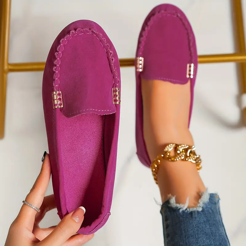 ⏰Last Day 70% OFF 🔥 Round Toe Flats Breathable Slip-on Hiking Shoes