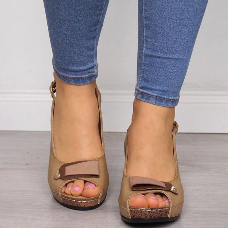⏰Last Day 70% OFF 🔥 2026 new, comfortable women’s leather sandals with soft soles and high heels