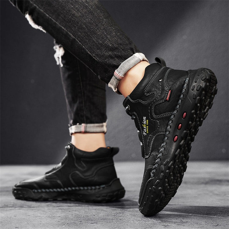 ⏰Last Day 70% OFF 🔥 Men's stitched Composite toe Cowhide Shoes Casual Shoes