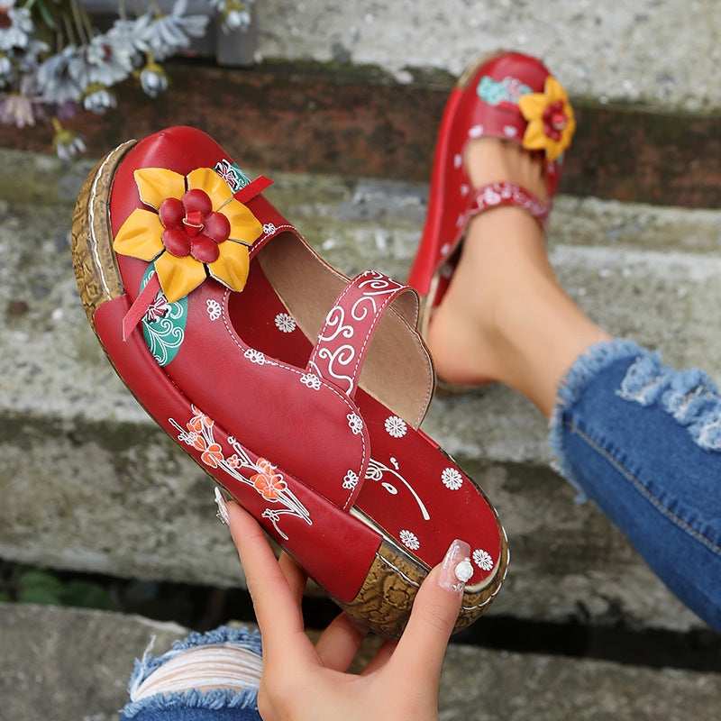 ⏰Last Day 70% OFF 🔥 2026 🌹 Women's Roman Platform Sandals ( Leather Platform Sandals)