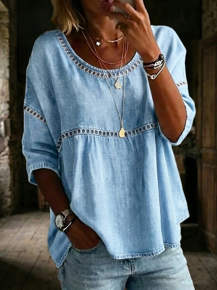 Newly arrived🔥 Casual loose linen blouse shirt for women in vintage style