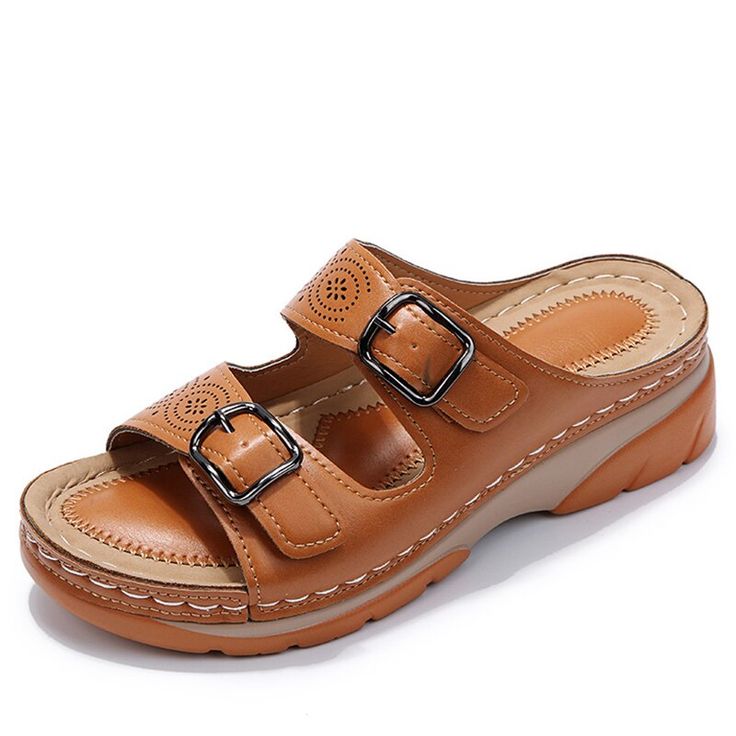 ⏰Last Day 70% OFF 🔥 Breathable Adjustable Ladies Leather Sandals