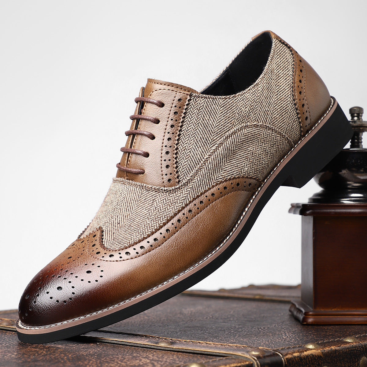 ⏰Last Day 70% OFF 🔥 TOPSFANO® Men's Vintage Brogue Dress Shoes
