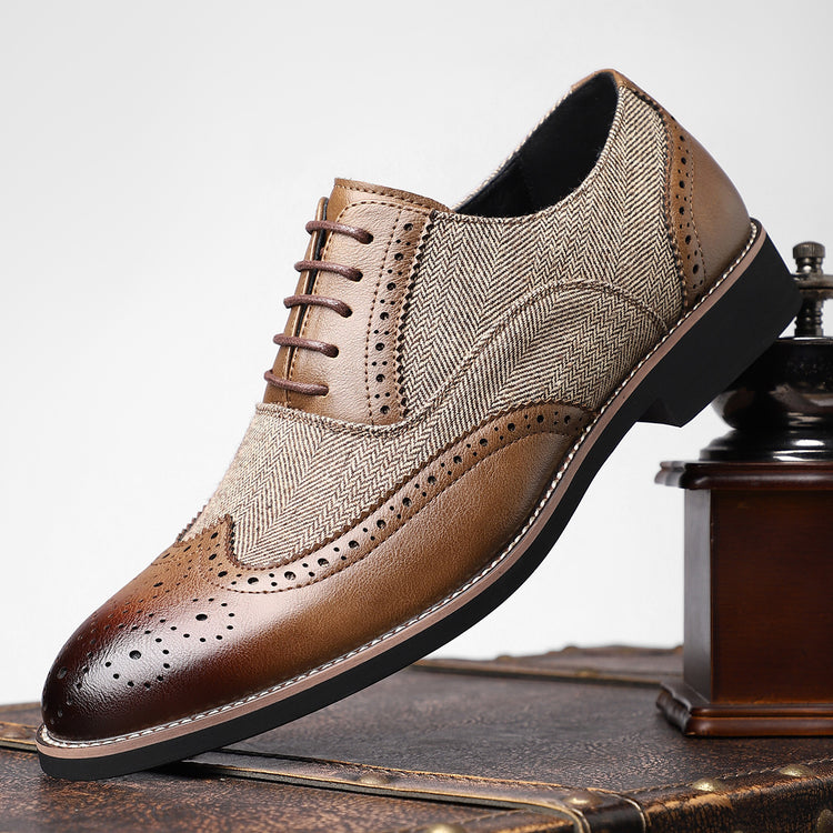 ⏰Last Day 70% OFF 🔥 TOPSFANO® Men's Vintage Brogue Dress Shoes