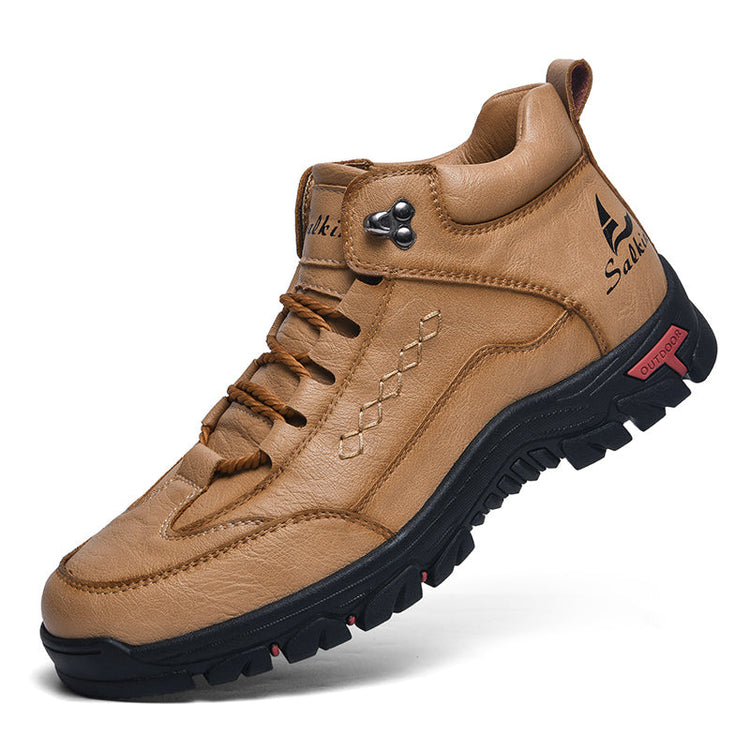 ⏰Last Day 70% OFF 🔥 Men’s Leather Driving Boots–Pressure Relief, Waterproof, Slip-Resistant, Wide Toe, Arch&Ankle Support for Everyday & Travel