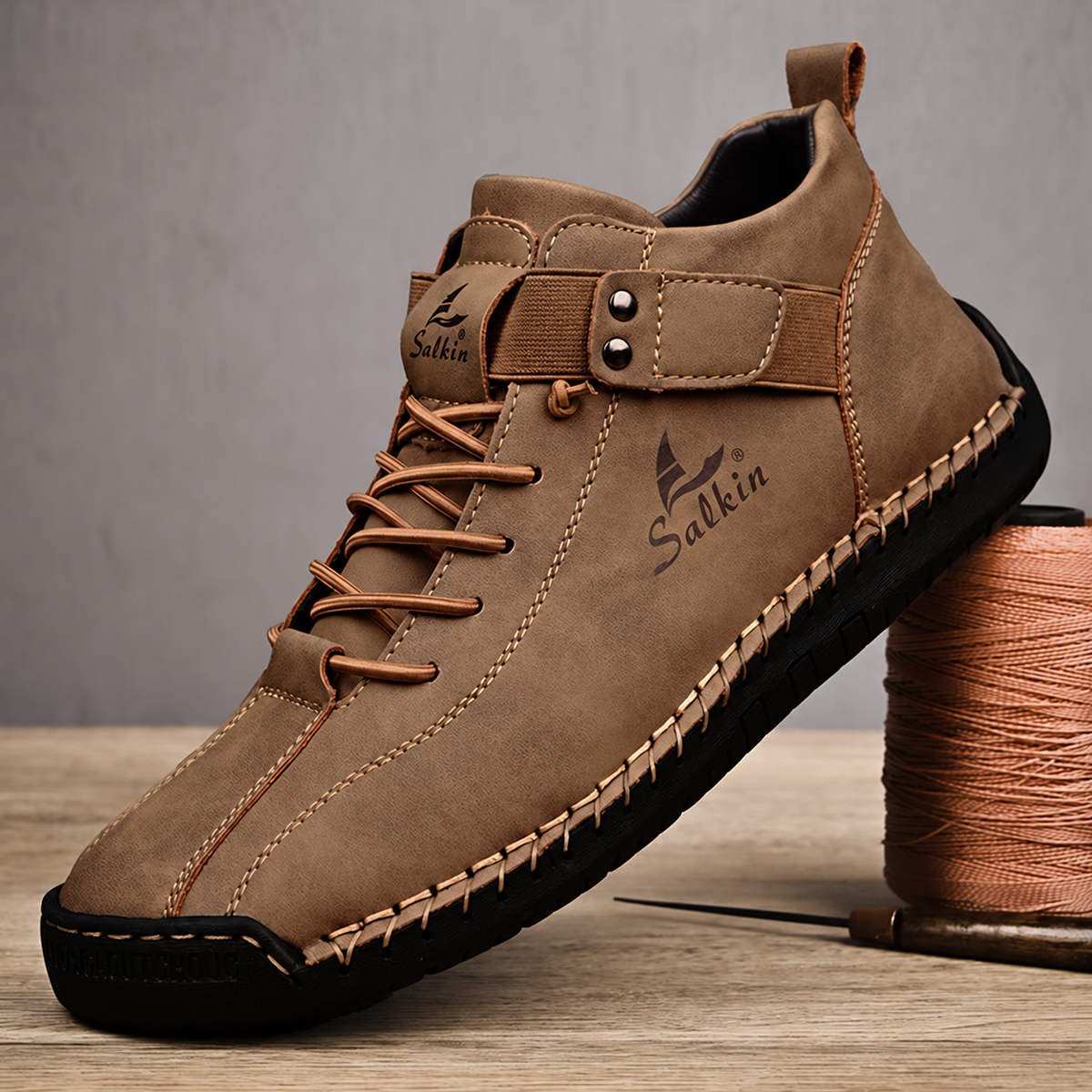 ⏰Last Day 70% OFF 🔥 TOPSFANO® Men's Vintage Strap High-Top Shoes