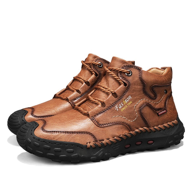 ⏰Last Day 70% OFF 🔥 Men's stitched Composite toe Cowhide Shoes Casual Shoes