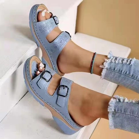 ⏰Last Day 70% OFF 🔥 Breathable Adjustable Ladies Leather Sandals