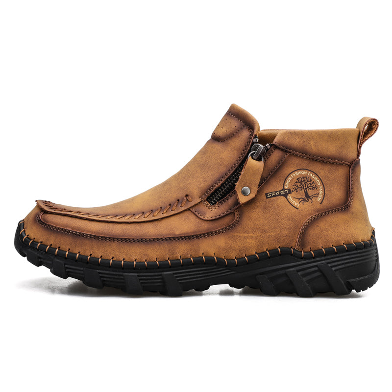 ⏰Last Day 70% OFF 🔥 TOPSFANO® Men's Vintage Leather Motorcycle Boots