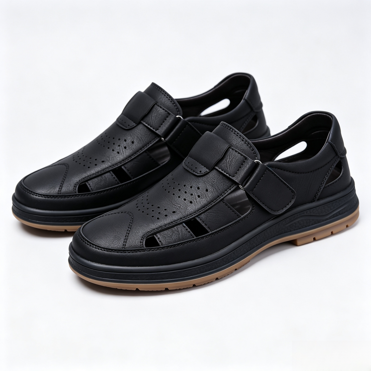⏰Last Day 70% OFF 🔥 TOPSFANO®Men's Genuine Leather Breathable Sandals