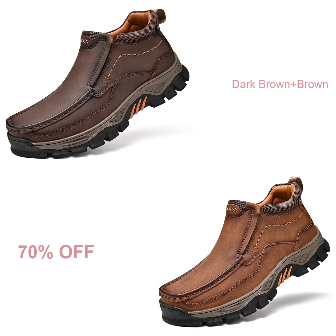 ⏰Last Day 70% OFF 🔥 TOPSFANO®Men's Genuine Leather Comfortable Walking Boots