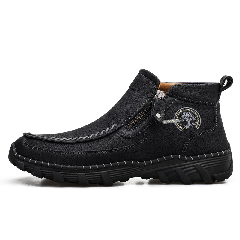 ⏰Last Day 70% OFF 🔥 TOPSFANO® Men's Vintage Leather Motorcycle Boots