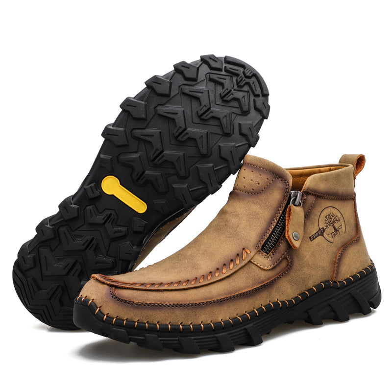 ⏰Last Day 70% OFF 🔥 TOPSFANO® Men's Vintage Leather Motorcycle Boots