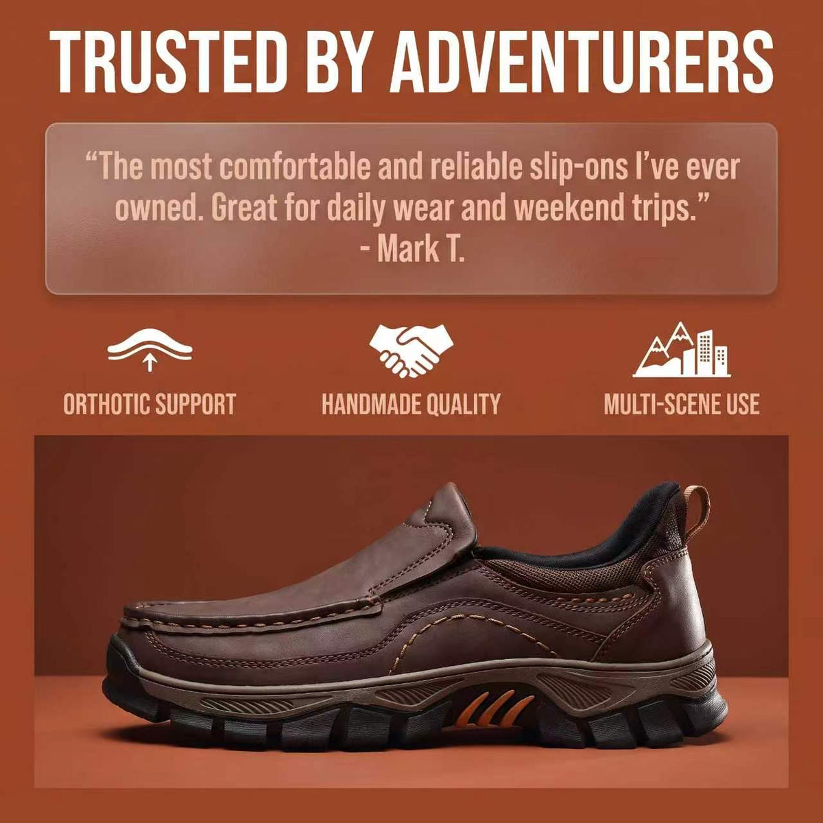 ⏰Last Day 70% OFF 🔥 TOPSFANO®Men's Genuine Leather Walking Shoes