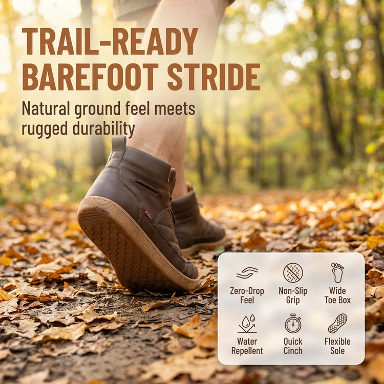⏰Last Day! 45% OFF  🔥TOPSFANO®Men’s Cowhide Wide-toe Watreproof Orthopedic Walking Boots