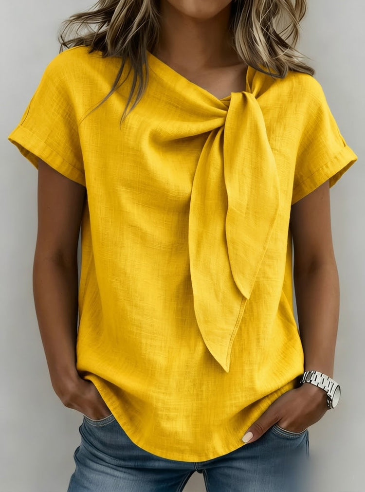 Casual Linen And Cotton Tops