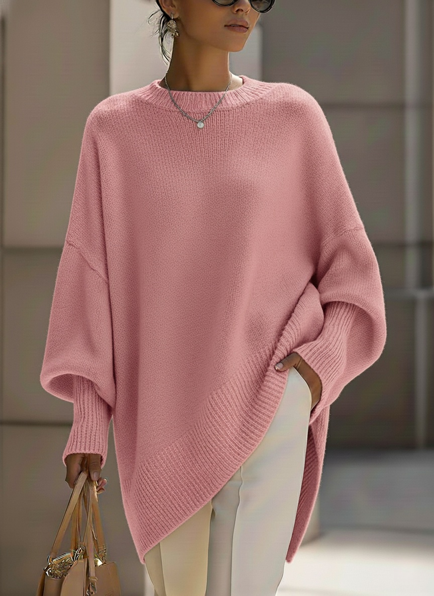 ⏰Last Day 70% OFF 🔥 Women's Cozy Loose Asymmetrical Hem Sweater