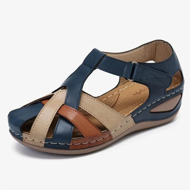 ⏰Last Day 70% OFF 🔥 TOPSFANO® Women's Colorblock Casual Sandals