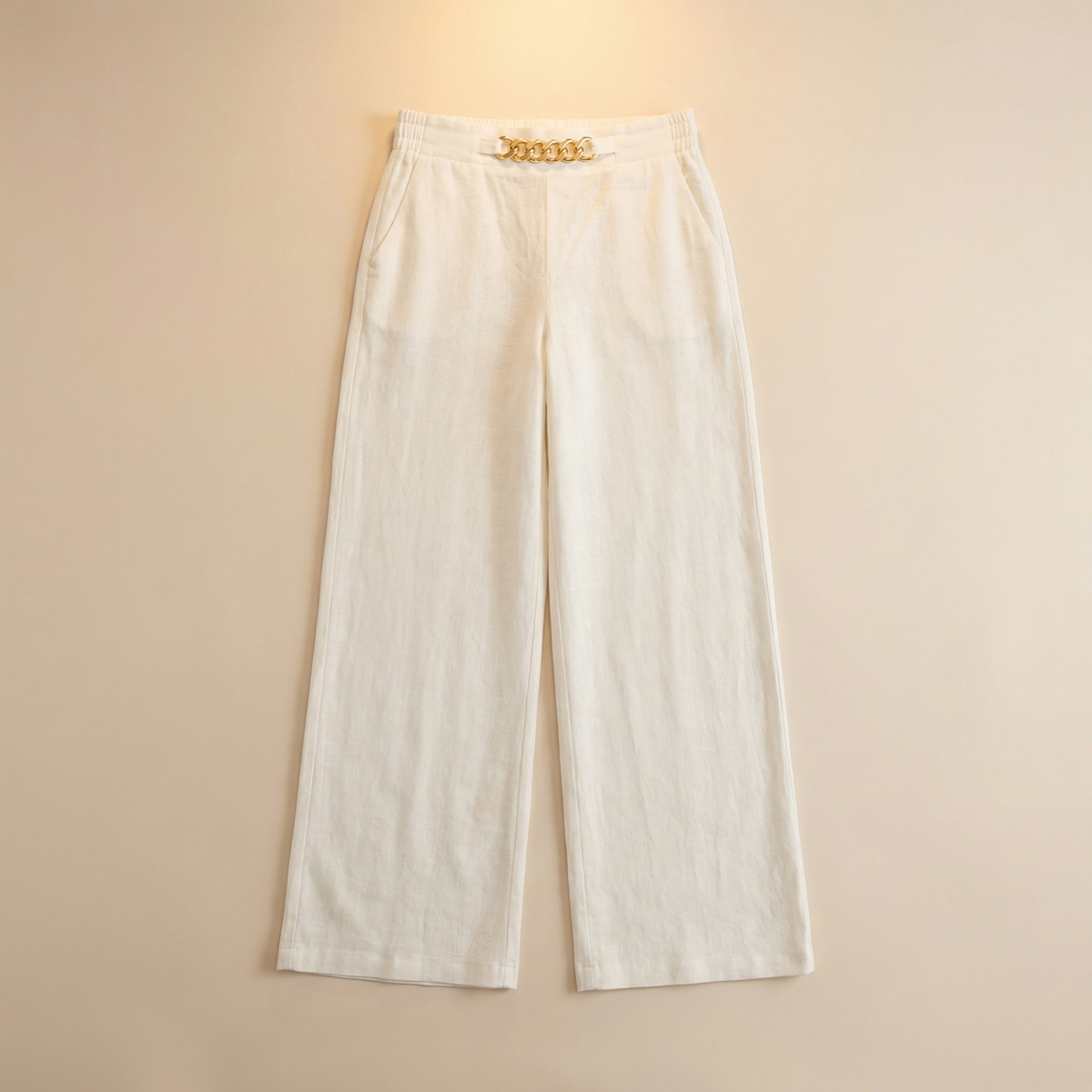 Women’s Gold Accent Wide Leg Trousers
