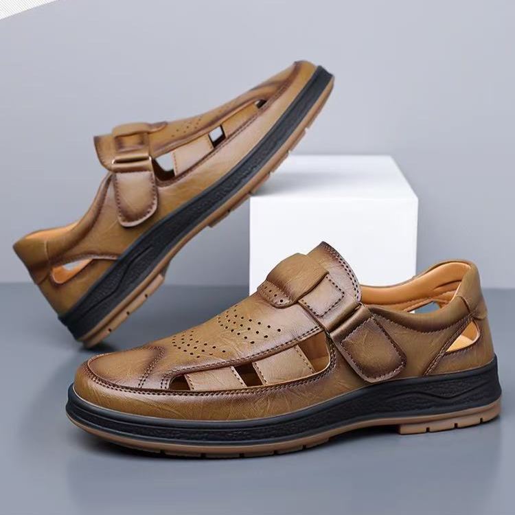 ⏰Last Day 70% OFF 🔥 TOPSFANO®Men's Genuine Leather Breathable Sandals