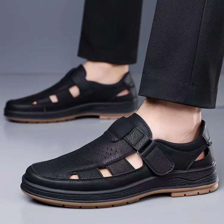 ⏰Last Day 70% OFF 🔥 TOPSFANO®Men's Genuine Leather Breathable Sandals