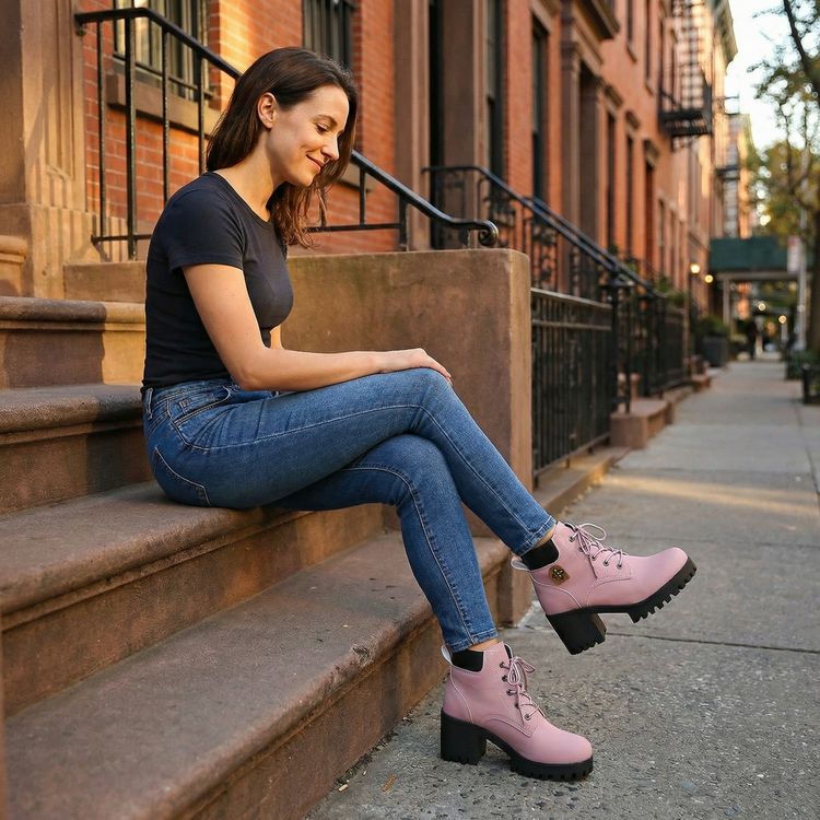 ⏰Last Day 70% OFF 🔥 TOPSFANO® Lightweight Chunky Platform Combat Boot