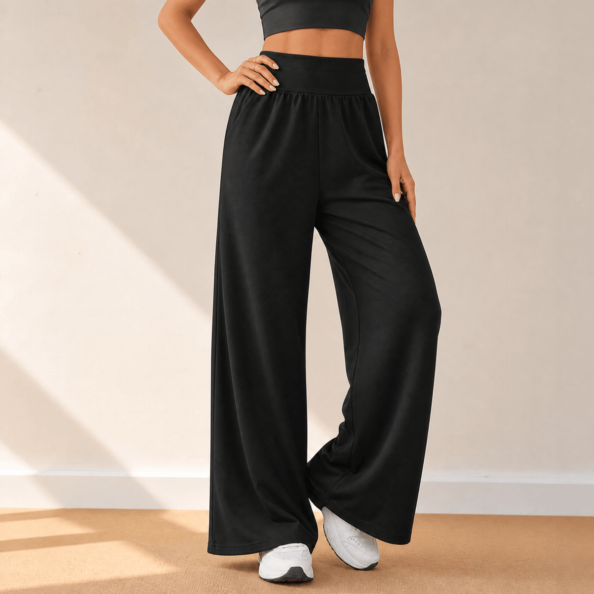 Women's High-Waist Wide-Leg Sweatpants