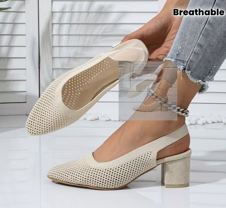 ⏰Last Day 70% OFF 🔥 Women's Breathable High Heel Slipper Sandals