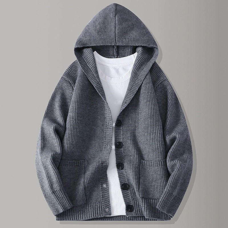 Trending Now⭐🧥 Men's Hooded Button-Front Cardigan