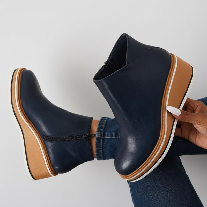 Theodora | Women's Western Knee-High Wedge Boots