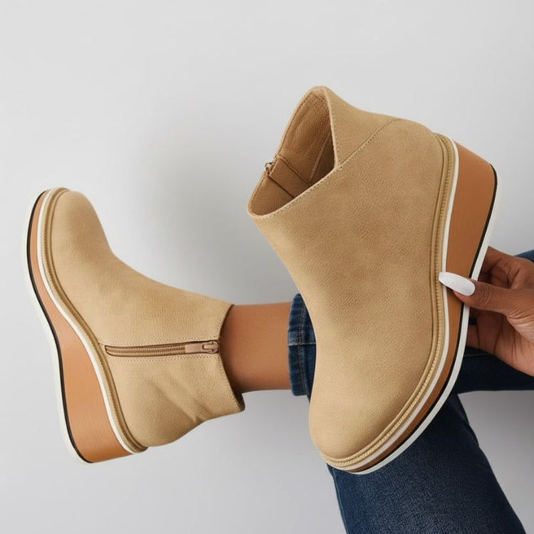 Theodora | Women's Western Knee-High Wedge Boots