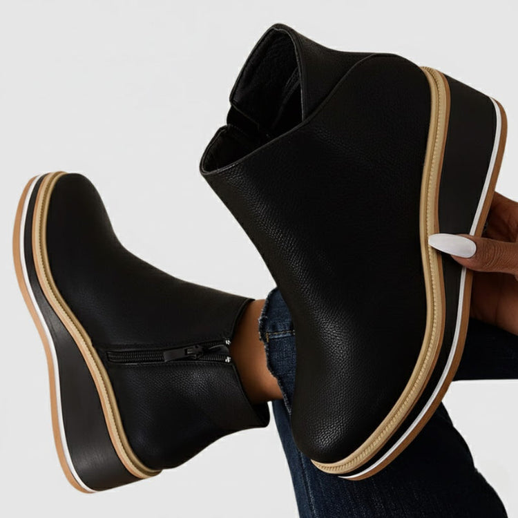 Theodora | Women's Western Knee-High Wedge Boots