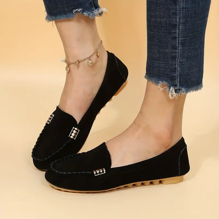 ⏰Last Day 70% OFF 🔥 Round Toe Flats Breathable Slip-on Hiking Shoes