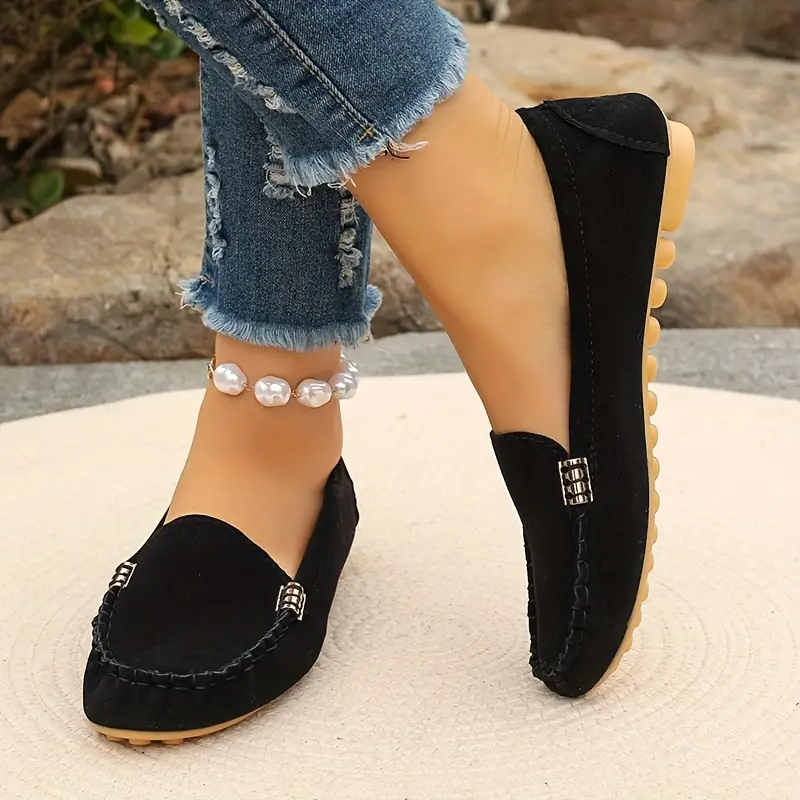 ⏰Last Day 70% OFF 🔥 Round Toe Flats Breathable Slip-on Hiking Shoes