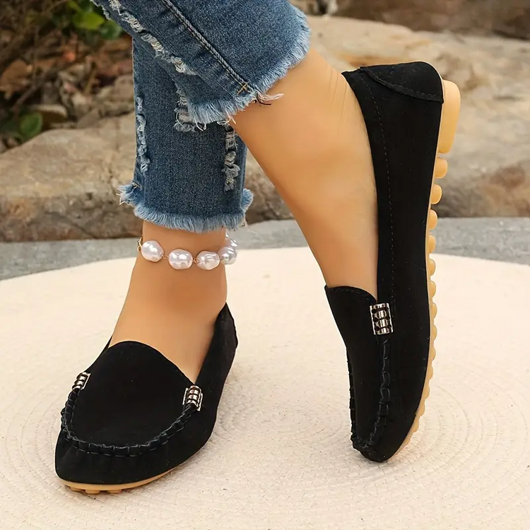 ⏰Last Day 70% OFF 🔥 Round Toe Flats Breathable Slip-on Hiking Shoes